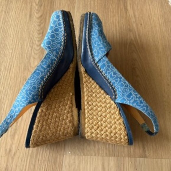 Marc Jacobs Blue Wedges Spellot Espadrille 37.5 - Picture 4 of 7